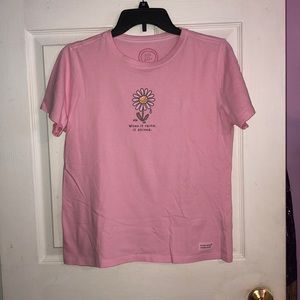 Life is Good Relaxed Fit Graphic Tee - Flower